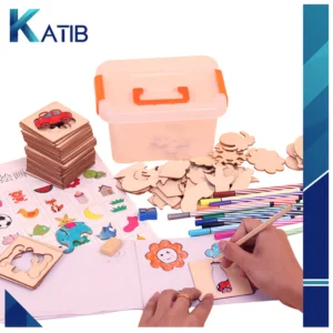 Kids Wooden Stencils Drawing Kit [PD][1Set] - Image 3