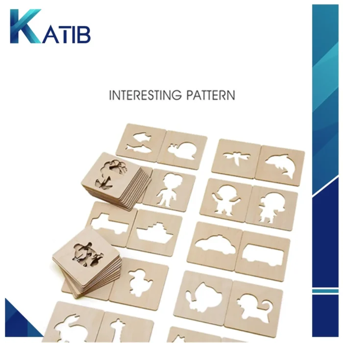 Kids Wooden Stencils Drawing Kit [PD][1Set] - Image 2