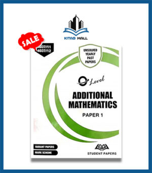 O Level Additional Mathematics Paper 1 Unsolved upto June 2024